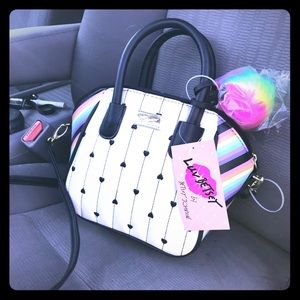 Betsey Johnson Rainbow Satchel NWT